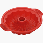 Форма для круглого кекса NADOBA, серия MILA, силиконовая, 29,5x25,5x6,2 см 762020