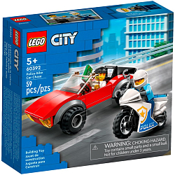 Конструктор LEGO City 60392 Полицейская погоня на байке
