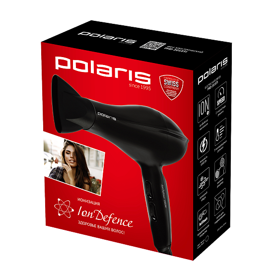 Фен POLARIS PHD 2018Ti черный