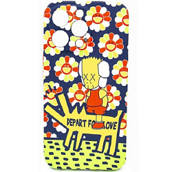 Силиконовый чехол LUXO для iPhone X ( № S34 KAWS )