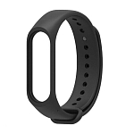 Силиконовый ремешок NONAME для Xiaomi Mi band 5 чёрный