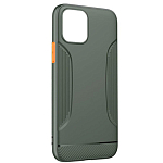 Задняя накладка HOCO для iPhone 11 Pro Max, Warrior Series, 0,9 мм, рифленный, тёмно-зелёный