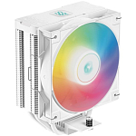 Кулер для процессора DEEPCOOL AG400 DIGITAL WH LGA1700/1200/115X/AM5/AM4 (18шт/кор, TDP 260W, PWM, Fan 120mm, 4 тепл. трубки, ARGB, белый) RET