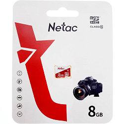 Micro SD 8Gb NETAC P500 Eco Class 10