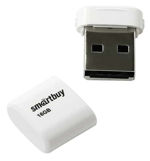 USB 16Gb Smart Buy LARA White