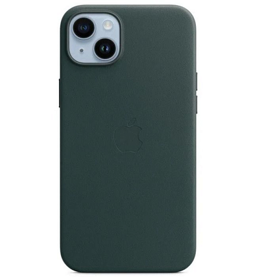 Чехол APPLE Leather Case для iPhone 14 Plus с MagSafe Forest Green (MPPA3ZM/A)
