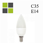 E14 свеча C35