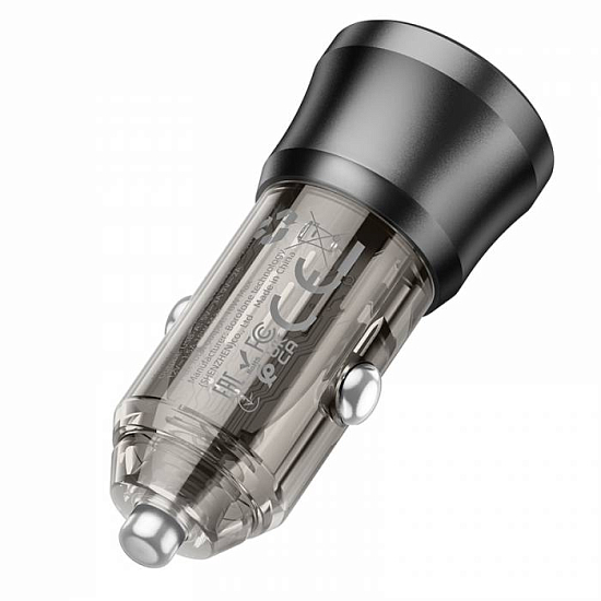 Авто ЗУ 1USB 3A Borofone BZ23, Black, microUSB, 18W