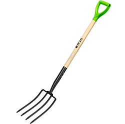 Вилы 4-рогие, огородные, кованые, 195х295х1165 мм, деревянный лакированный черенок// Palisad 61394