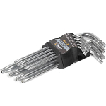 Набор ключей TORX (звезда)  9шт (Т10-Т50) Профессионал (Длинные)