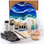 Эпоксидная смола Craftera набор для рисования картины "Море" в технике Resin Art 