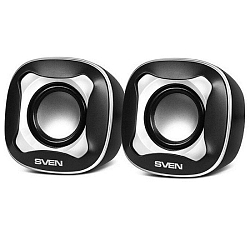 Колонки 2.0 SVEN 170 черный-белый USB (2*2.5Вт)