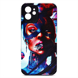 Задняя накладка SC310 для iPhone 12 (006) (black)