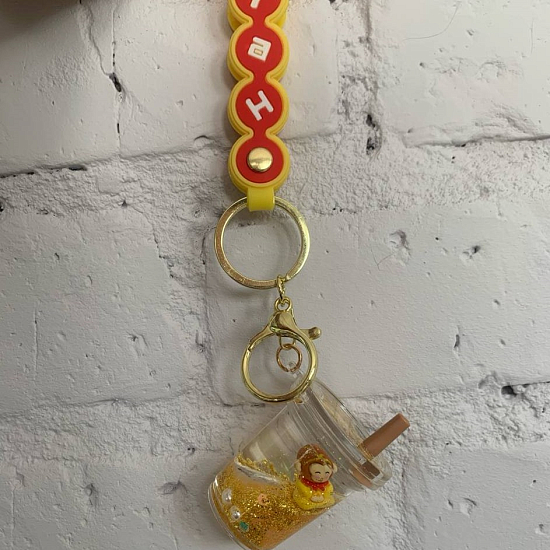 Брелок, с жидкостью, с карабином и браслетом (микс)