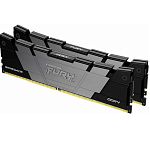 Оперативная память DDR4 32Gb (2x16Gb) Kingston Fury Renegade, 3200MHz, CL16, DIMM, с радиаторами, серый/черный KF432C16RB12K2/32