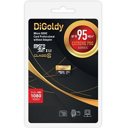Micro SD 64Gb Digoldy Class 10 Extreme Pro UHS-I U3 (95 Mb/s) без адаптера
