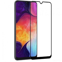 Противоударное стекло 2.5D NONAME для SAMSUNG Galaxy M21, Ceramic, Anti-Blue, матовое, черное, полный клей