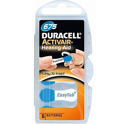 Элемент питания DURACELL ZA675 (DA675) BL-6 ActiveAir Nugget Box