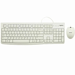 Клавиатура+мышь LOGITECH MK120 белый