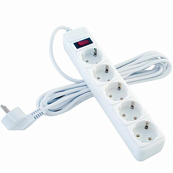 Сетевой фильтр  5.0м СТАРТ SP 5x5 ZVT, белый, 5 розеток