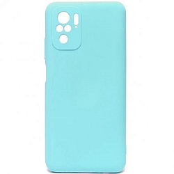 Задняя накладка ZIBELINO Soft Matte для Xiaomi Redmi Note 10 Pro 4G (мятный) с микрофиброй
