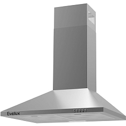 Купольная вытяжка Evelux Favorite 60 X, 60 см, 3 скорости, производительность 750 м3/ч, кнопочное управление, цвет нержавеющая сталь