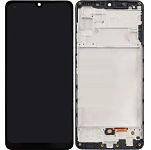 Дисплей для Samsung A325F Galaxy A32 в рамке + тачскрин (черный)