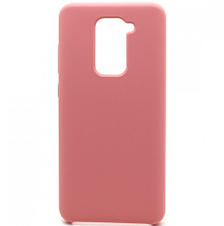 Задняя накладка SILICONE COVER Color для Xiaomi Redmi Note 9 (004) розовый