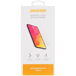 Противоударное стекло DIGMA для Xiaomi Poco F3/ Xiaomi Redmi K40 прозрачное