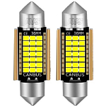 Лампа светодиодная AVS SV045 T11/белый/ (SV8,5) CANBUS 21SMD 2016 36мм 12V., блистер 2 шт