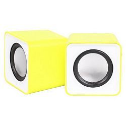 Колонки 2.0 SMARTBUY MINI (SBA-2820) USB желтые (2*2.5Вт)