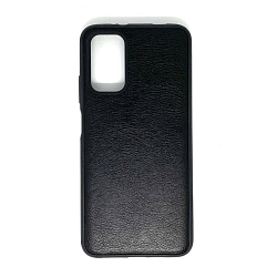 Задняя накладка NONAME для Xiaomi Poco M3 под кожу ,черный