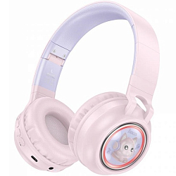 Наушники HOCO W50, Cute fun, розовый