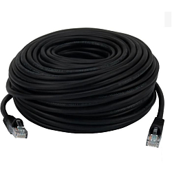 Патч-корд 25.0м BURO UTP 4 пары cat5E CCA черный