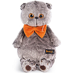 Мягкая игрушка Басик в рыжем бархатном банте, 25 см (Ks25-031)