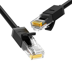 Патч-корд 20.0м UGREEN NW102 (20166) черный, Cat 6 8-Core U/UTP