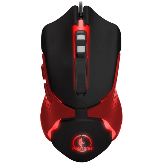 Мышь JET.A PANTEON MS67 черно-красная USB