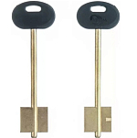 Заготовка ключа Меттэм-10 108*22,2*20,2 мм, лат., с пластиком, б/п