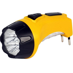 Фонарь SMARTBUY 4+6LED жёлтый, (аккум.)