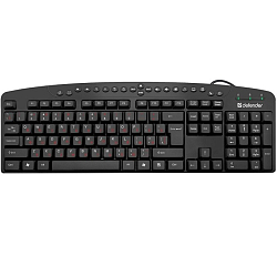 Клавиатура DEFENDER Atlas HB-450 RU черная, USB