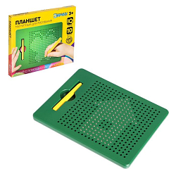 Планшет магнитный для рисования, 380 отверстий, цвет зелёный