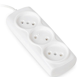 Сетевой удлинитель  3.0м SMARTBUY 3 розетки б/з ШВВП 2х0, 75 (SBE-10-3-03-F)/60