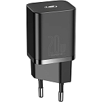Сетевое ЗУ 1Type-C BASEUS черный, 20W (CCSUP-B01)
