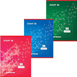 Тетрадь А4 96л. STAFF Basic скоба, клетка, офсет №2 ЭКОНОМ, обложка картон, ЭКСКЛЮЗИВ, 402651