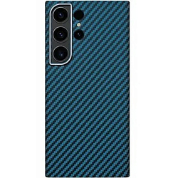 Задняя накладка K-Doo Kevlar для SAMSUNG Galaxy S24 Ultra, под карбон, синий