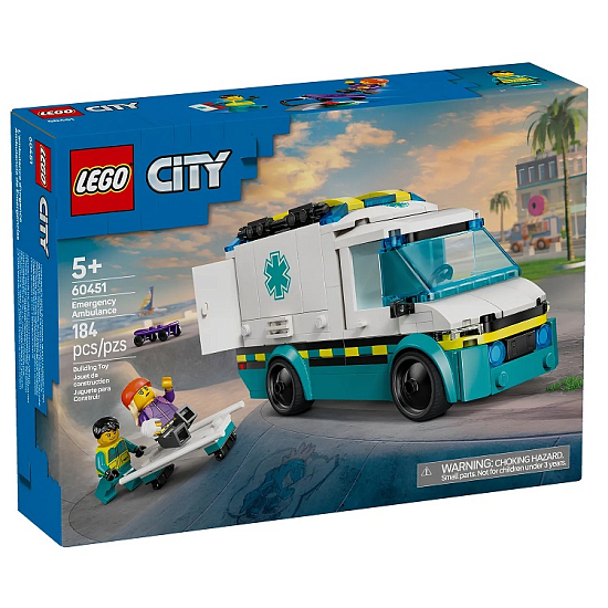 Конструктор LEGO CITY 60451 Скорая помощь