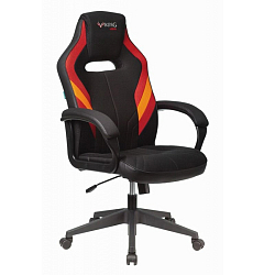 Кресло игровое БЮРОКРАТ VIKING 3 AERO RED черный/красный искусст.кожа/ткань