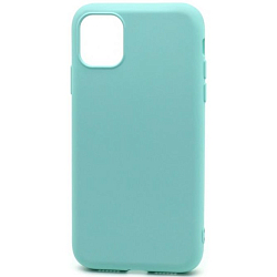 Силиконовый чехол SILICONE CASE NEW ERA для iPhone 11 (мятная)