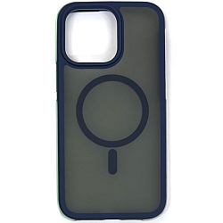 Задняя накладка HOCO AS5 Anti-fall Flexible Airbag Magnetic Case для iPhone 15 Pro Max blue