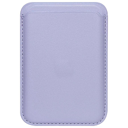 Кошелек для карт iPhone Silicone Wallet MagSafe с лого (№01 Лаванда)